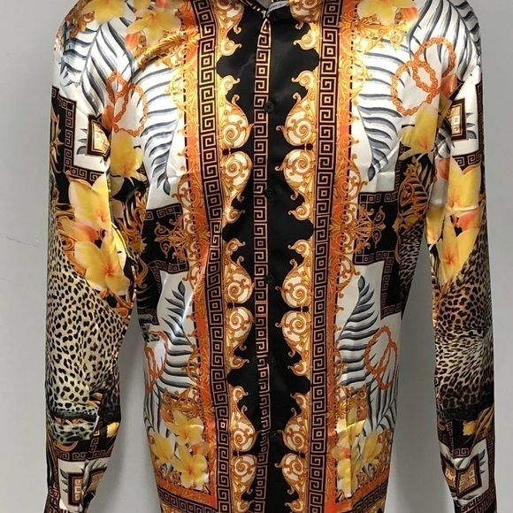 barabas Other - Barabas button front shirt multi floral classic